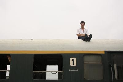 Állomás - A Duna TV saját gyártású sorozata-stock-foto