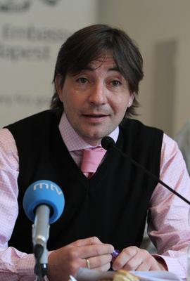 Londoni olimpia - az MTVA sajtótájékoztatója-stock-foto