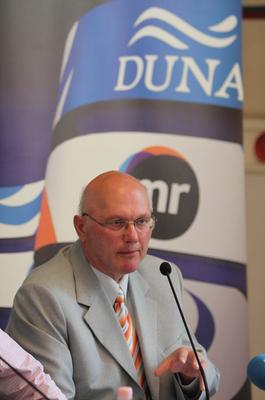 Londoni olimpia - az MTVA sajtótájékoztatója-stock-foto