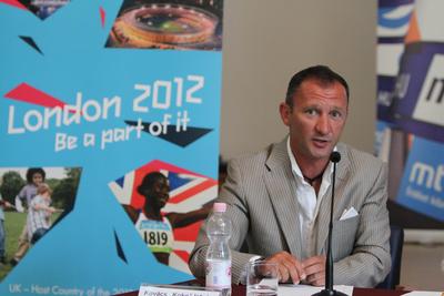 Londoni olimpia - az MTVA sajtótájékoztatója-stock-foto