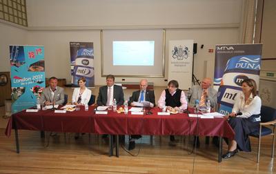 Londoni olimpia - az MTVA sajtótájékoztatója-stock-foto