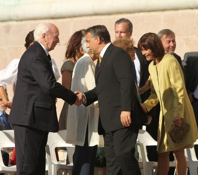 Augusztus 20 - Körmenet-stock-foto