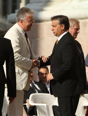 Augusztus 20 - Körmenet-stock-foto