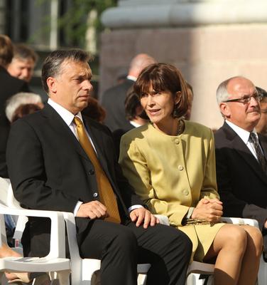 Augusztus 20 - Körmenet-stock-foto