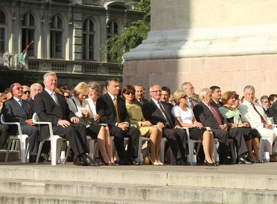 Augusztus 20 - Körmenet-stock-foto