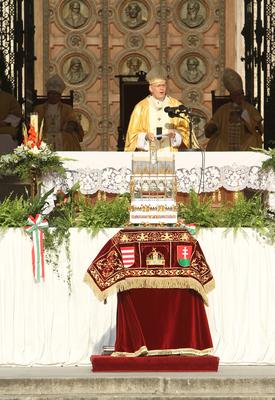 Augusztus 20 - Körmenet-stock-foto