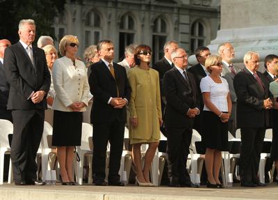 Augusztus 20 - Körmenet-stock-foto