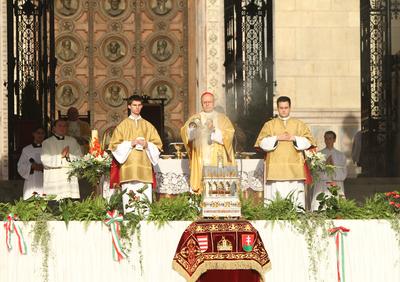 Augusztus 20 - Körmenet-stock-foto