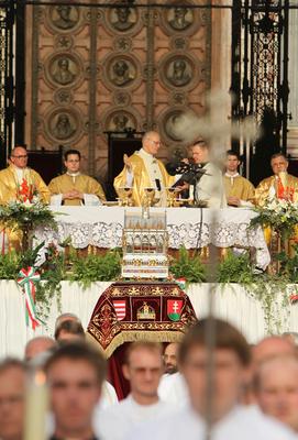 Augusztus 20 - Körmenet-stock-foto