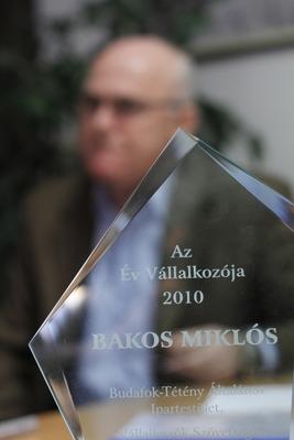 Az Év Vállakozója 2010 - Bakos Miklós-stock-foto