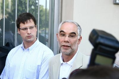 Balog Zoltán és Gulyág Gergely sajtótájékoztatója-stock-foto