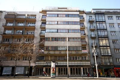 Bauhaus stílusban épült ház-stock-foto