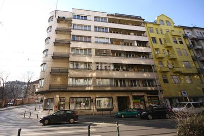 Bauhaus stílusban épült ház-stock-foto