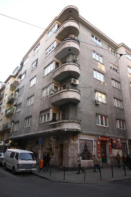 Bauhaus stílusban épült ház-stock-foto