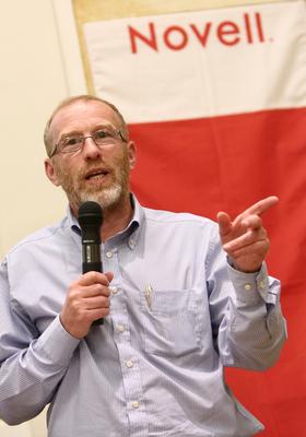 Dr. Beck György a Corvinus Egyetemen-stock-foto