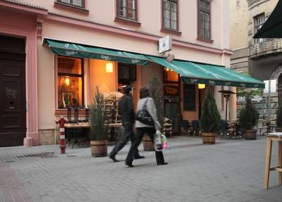 Budapest, Hajós utca-stock-foto