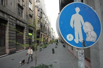 Budapest, Hajós utca-stock-foto