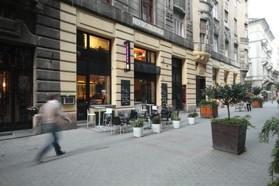 Budapest, Hajós utca-stock-foto