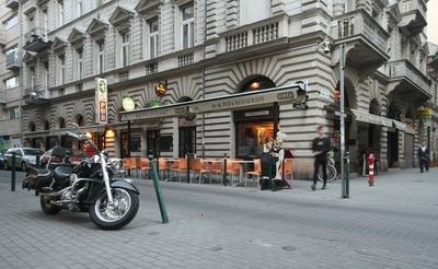 Budapest, Hajós utca-stock-foto