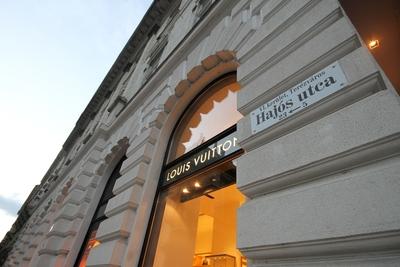 Budapest, Hajós utca-stock-foto