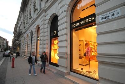 Budapest, Hajós utca-stock-foto