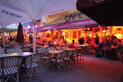 Budapest, Liszt Ferenc tér-stock-foto