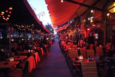 Budapest, Liszt Ferenc tér-stock-foto