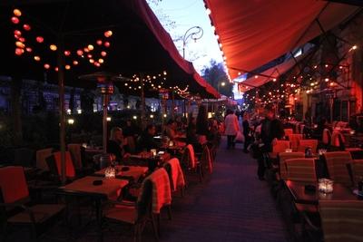 Budapest, Liszt Ferenc tér-stock-foto