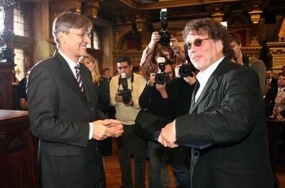 Díszpolgári Cím, Pro Urbe, Budapestért - díjátadó-stock-foto