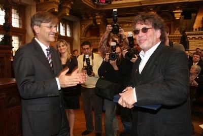 Díszpolgári Cím, Pro Urbe, Budapestért - díjátadó-stock-foto