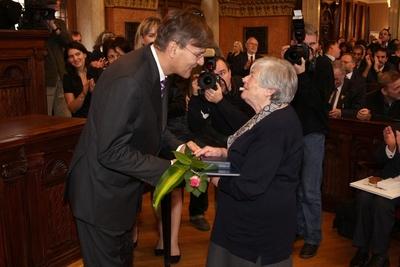 Díszpolgári Cím, Pro Urbe, Budapestért - díjátadó-stock-foto