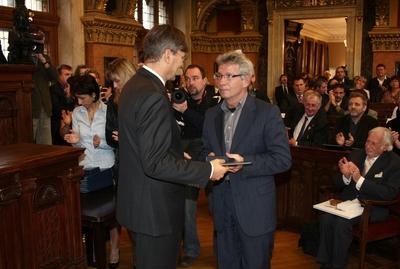 Díszpolgári Cím, Pro Urbe, Budapestért - díjátadó-stock-foto