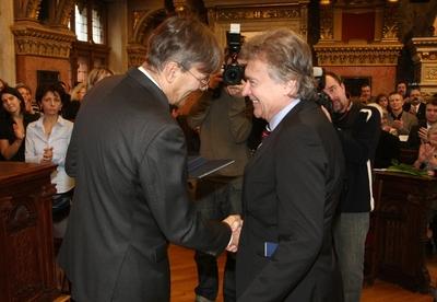 Díszpolgári Cím, Pro Urbe, Budapestért - díjátadó-stock-foto