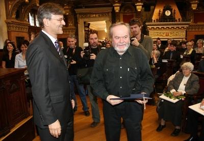 Díszpolgári Cím, Pro Urbe, Budapestért - díjátadó-stock-foto