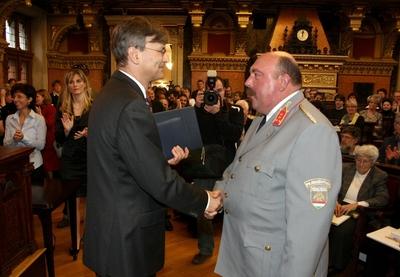 Díszpolgári Cím, Pro Urbe, Budapestért - díjátadó-stock-foto