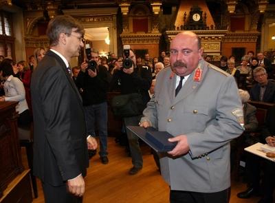 Díszpolgári Cím, Pro Urbe, Budapestért - díjátadó-stock-foto