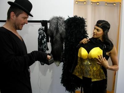 Bódi Sylvi új, exkluzív naptárjának fotózása-stock-foto