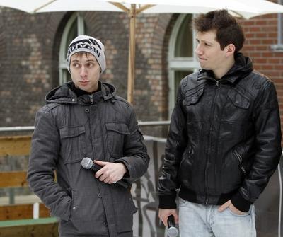 Új műjégpálya nyílt a Corvin Bevásárlóközpont tetején-stock-foto