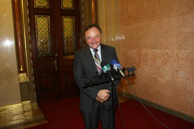 Csáky Pál és Katona Béla találkozója-stock-foto