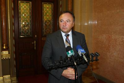 Csáky Pál és Katona Béla találkozója-stock-foto