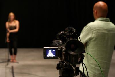 Csillag születik - tehetségkutató előválogatás-stock-foto