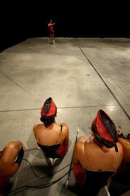 Csillag születik - tehetségkutató előválogatás-stock-foto