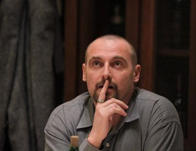 Délután - kétszereplős kávéházi életszelet-stock-foto