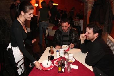 Jótékonyság - Don Leone étterem-stock-foto