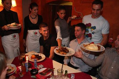 Jótékonyság - Don Leone étterem-stock-foto