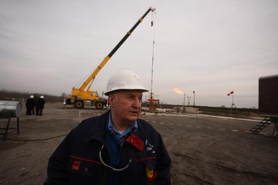 Földgáz-kitermelés, Makói-árok-stock-foto