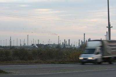 Földgáz-kitermelés, Makói-árok-stock-foto