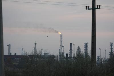 Földgáz-kitermelés, Makói-árok-stock-foto