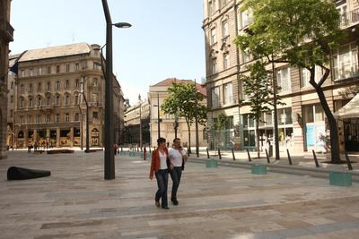 Budapest Főutcája-stock-foto