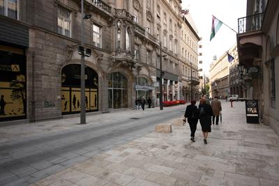 Budapest Főutcája-stock-foto